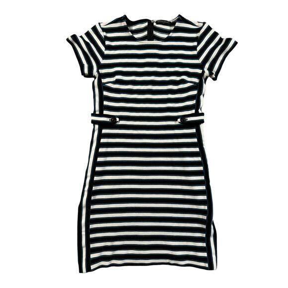 Banana Republic Dress Women’s Size 6 Sailor Nautical Striped Stretch - Picture 1 of 14